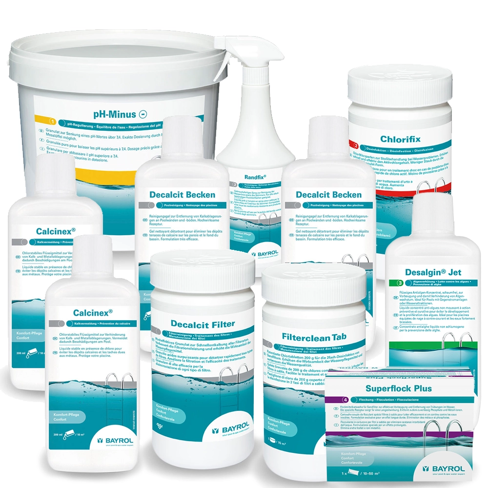 Acheter des produits chimiques pour piscines de Bayrol