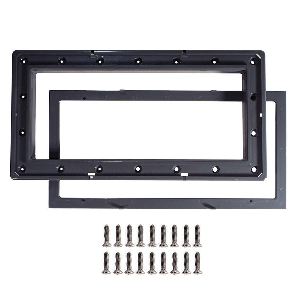 Bride avec cache + vis, anthracite