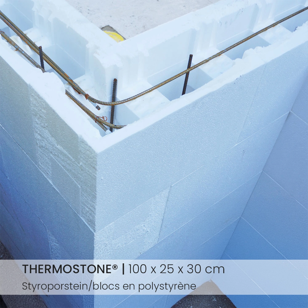 Thermostone Pierre en polystyrène pour piscines en polystyrène by Apoolco Paroi de piscine extérieure