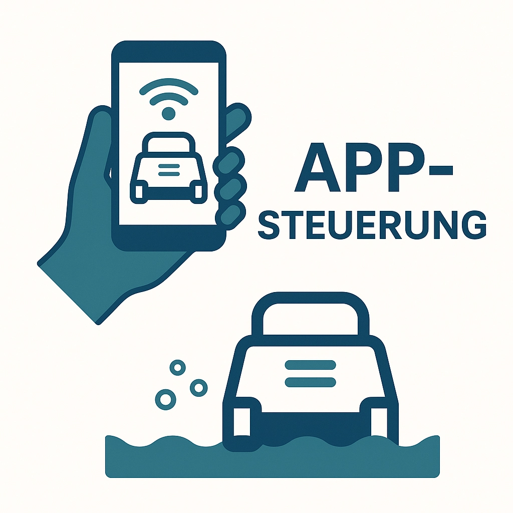Robot de piscine avec une super application de commande