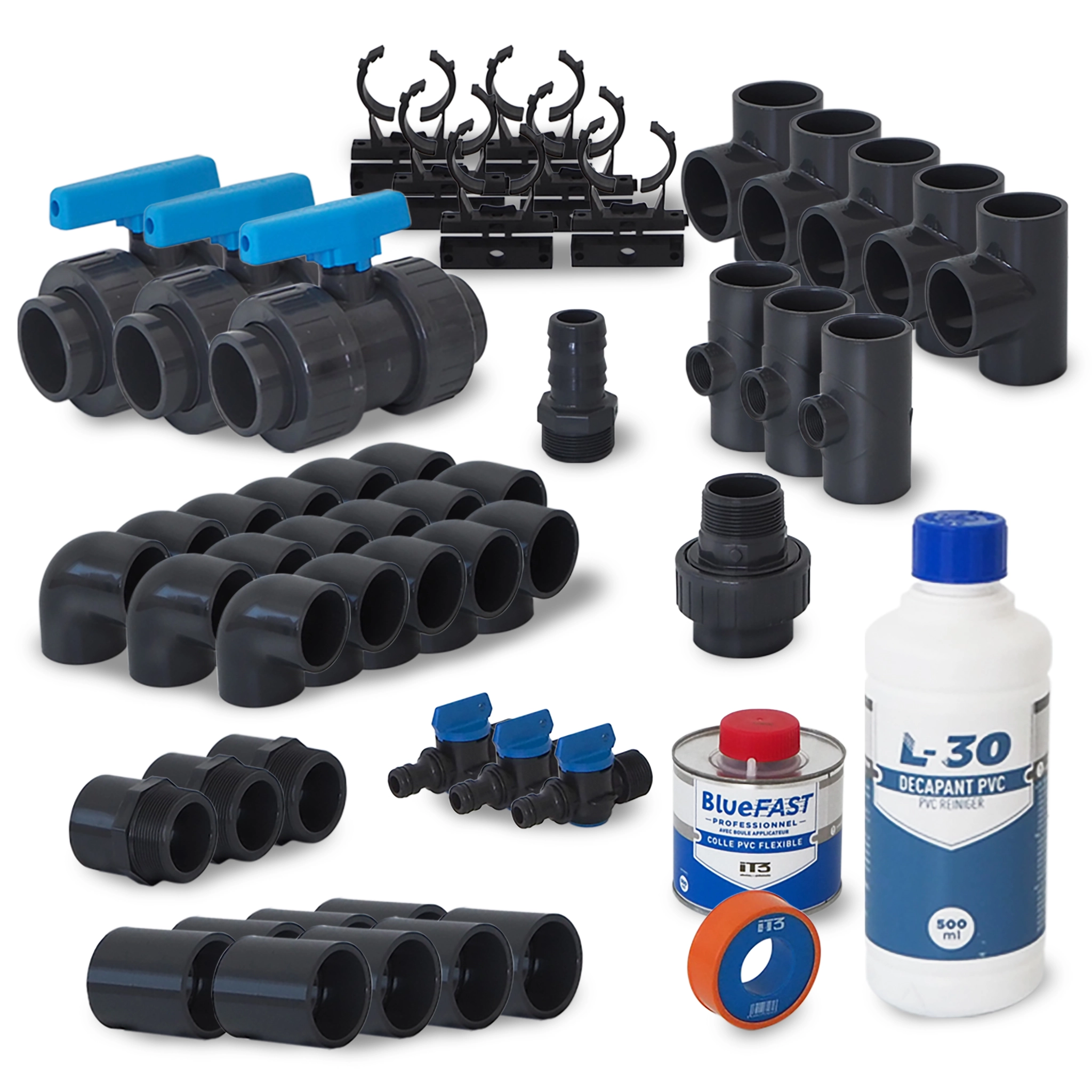 Kit de tuyauterie pour piscine Ø 50mm