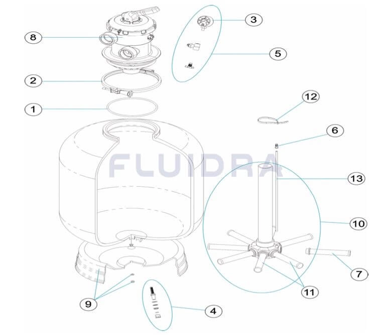 Joint torique pour cuve de filtre Corona (4404080101)