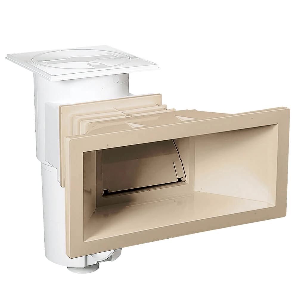 Ecumeur à large bouche pour piscine, Premium, beige/sable