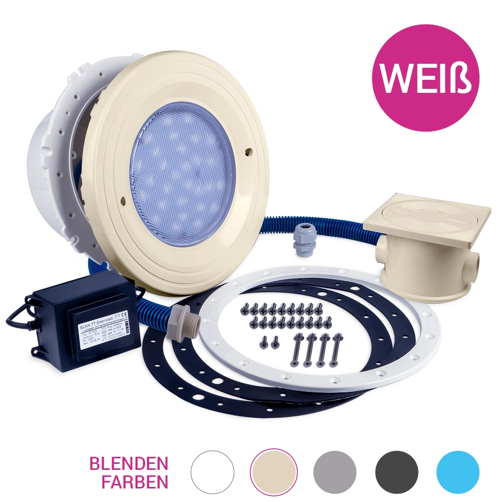 Pool Light Premium, 1 set, LED-blanc,12V, BWT - beige/sable