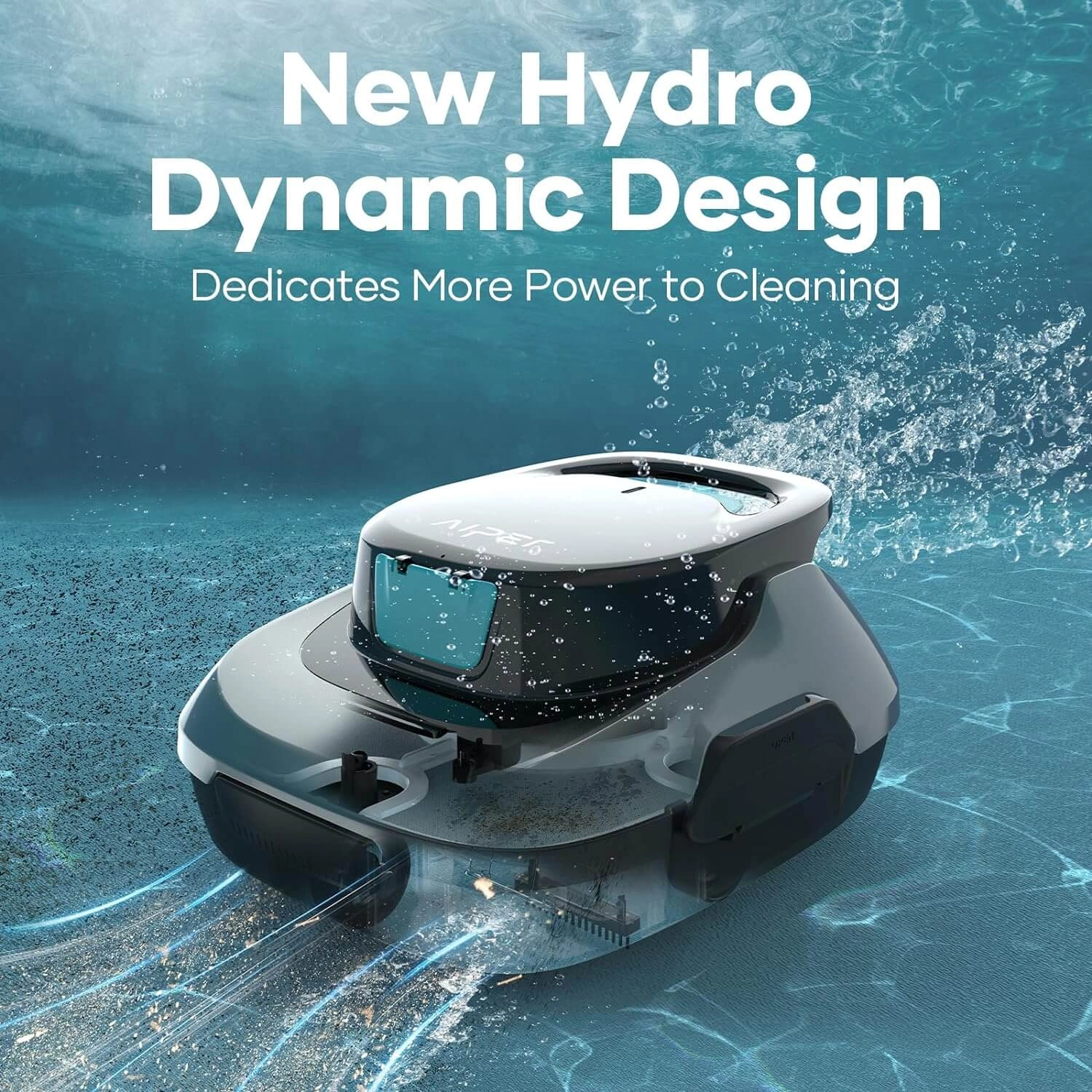 Robot de piscine à batterie AIPER Scuba SE - design hydrodynamique