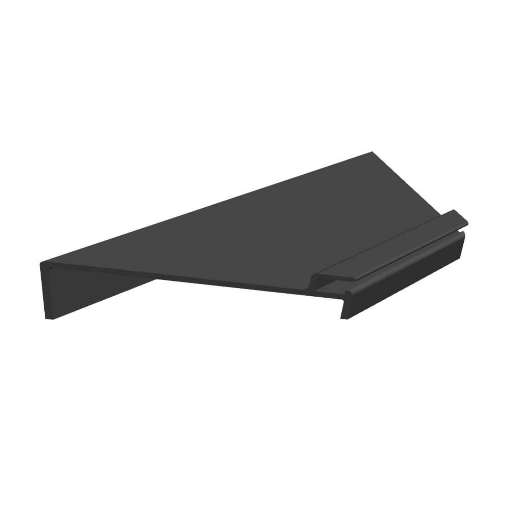 Profilé d'accrochage d'angle droit, découpe de 10cm