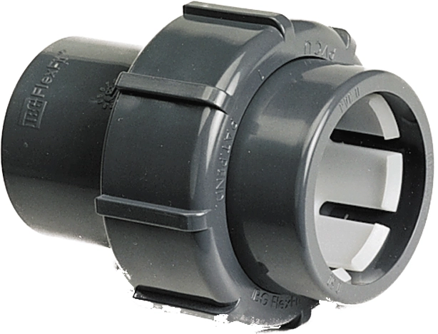 Raccord de transition en PVC, Ø 50 serrage x Ø 50 manchon à coller