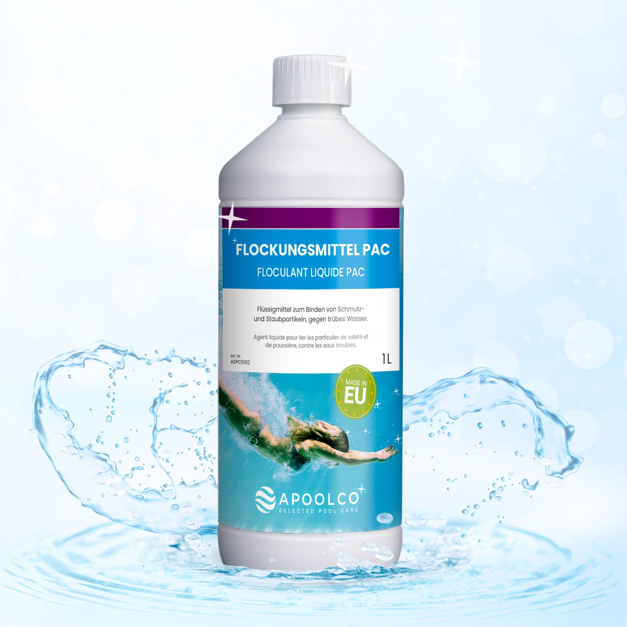 Floculant liquide 1 l, Apoolco