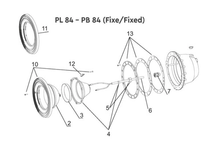 Capuchon pour projecteur Aquareva