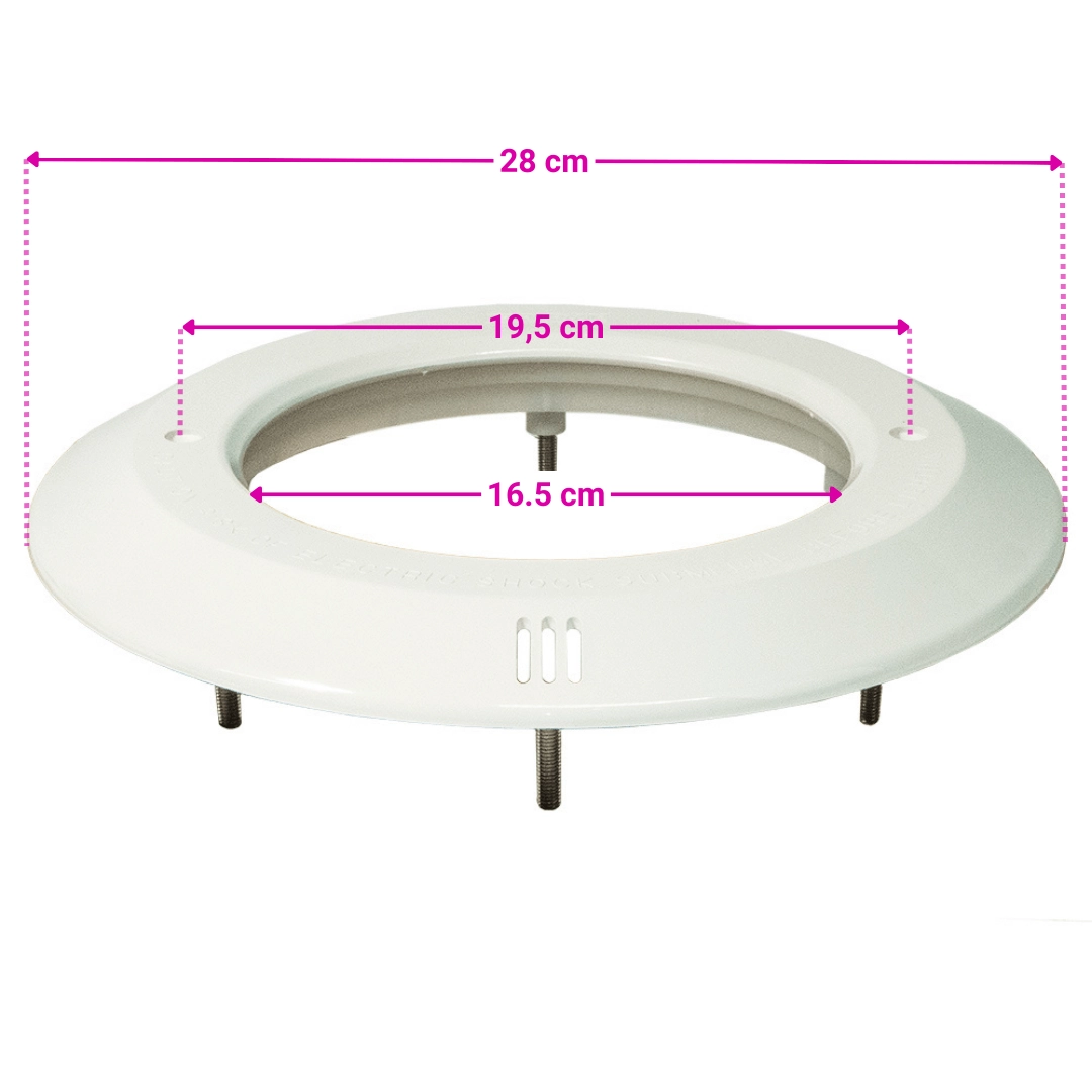 Jeu de caches pour Astralpool UWS, blanc - Dimensions