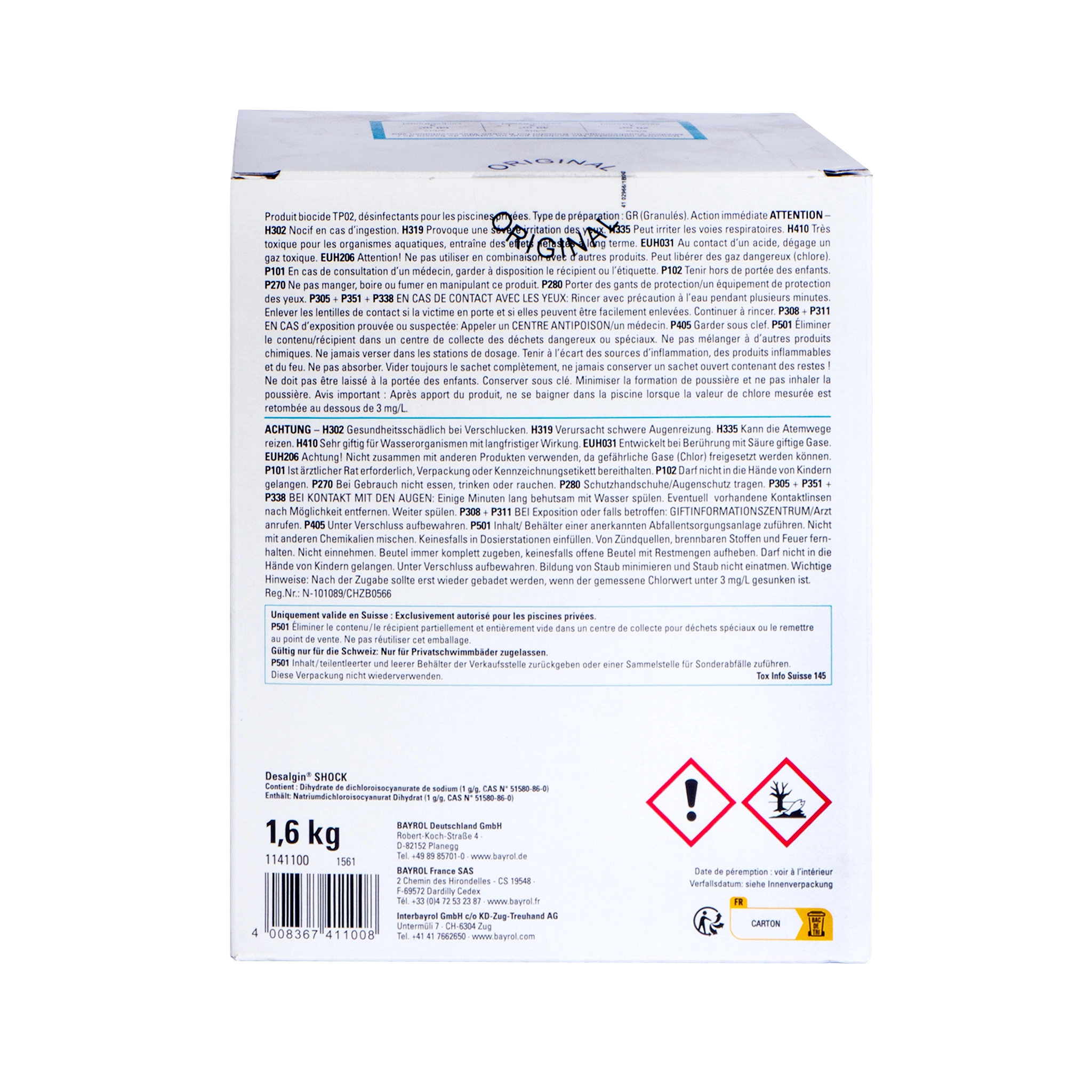 Bayrol Desalgine Shock, 4 x 400g