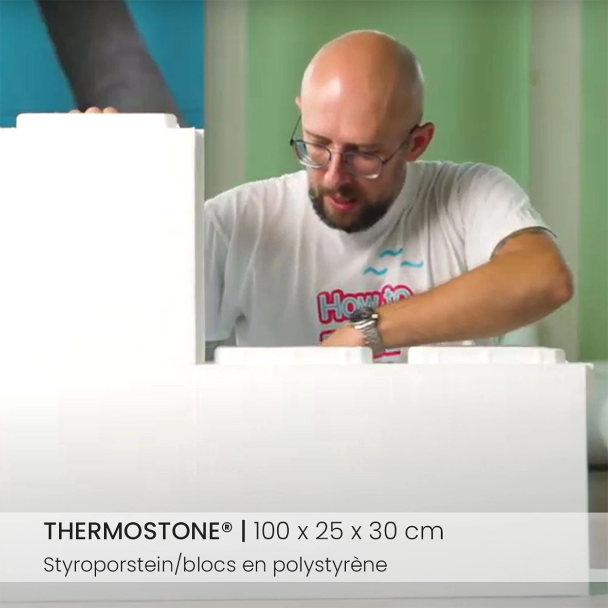 Thermostone Pierre en polystyrène expansé pour piscines en polystyrène expansé by Apoolco Système d'emboîtement