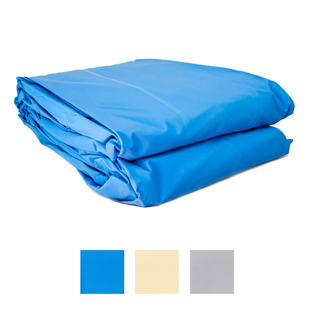 Liner de piscine forme huit, 525 x 320 x 120 cm, 0,80 mm, Tôle