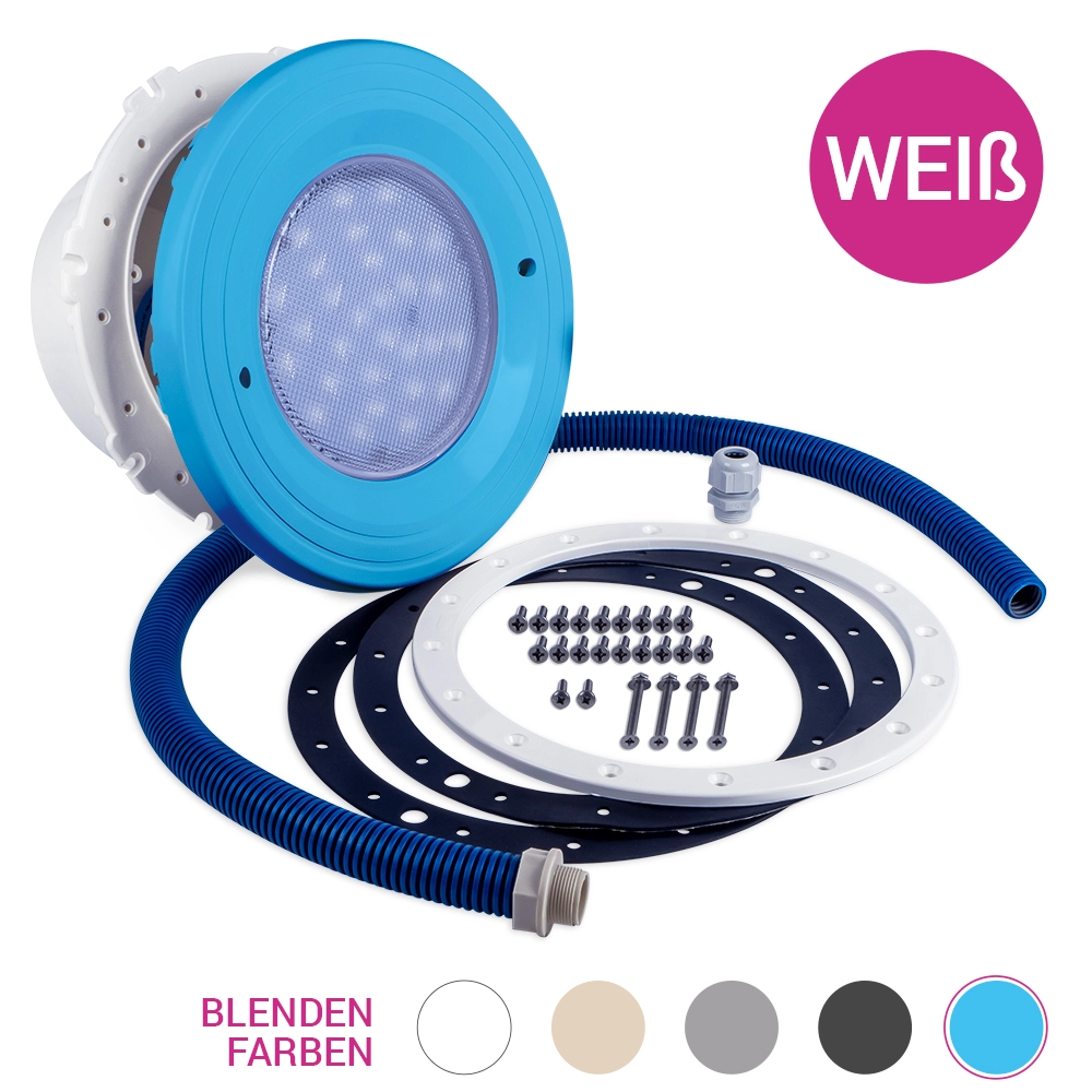Pool Light Premium, individuelle, LED blanche, 12V, BWT - Bleu adriatique
