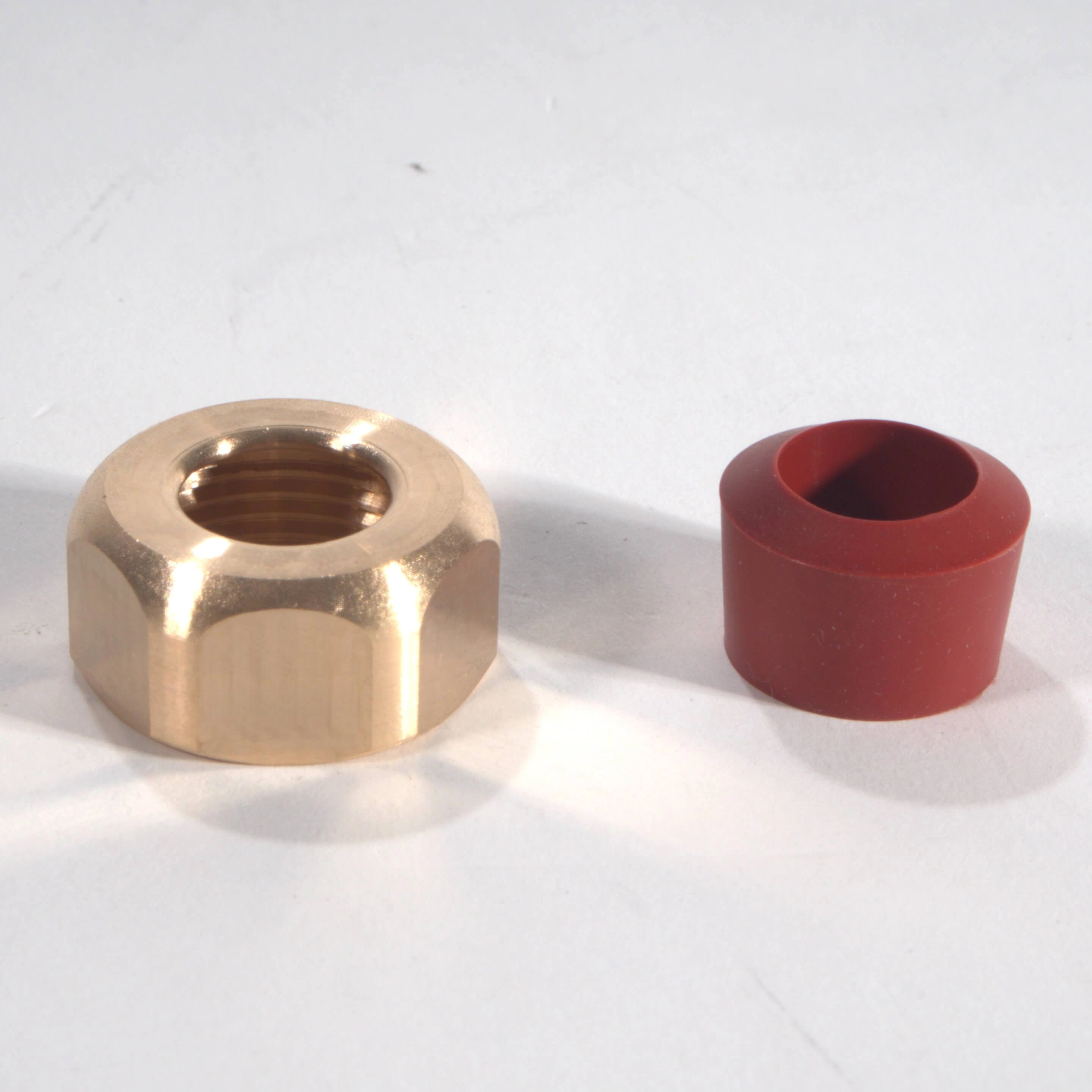 Ecrou de serrage avec caoutchouc (4101550) intérieur dm 12mm pour niche intérieure