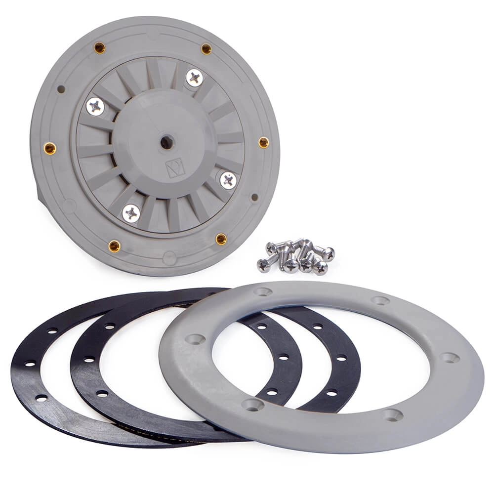 Buse de fond gris clair pour bassin à feuilles de béton (00340CL129)