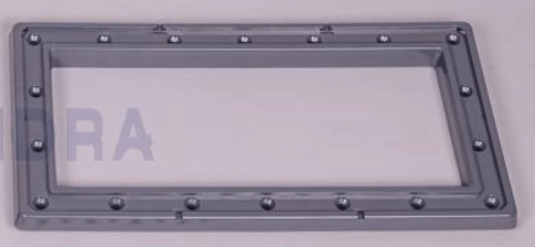 Bride avec cache + vis, gris clair (4402010125)