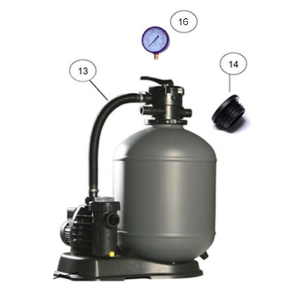 Bouchon de fermeture 1 1/2" pour filtre à sable HP 30/38/47