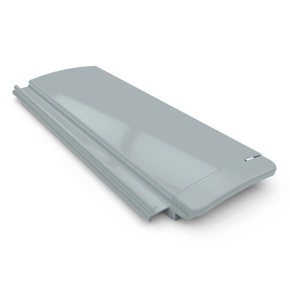 Lamelle, PVC, Mittelgrau, 2