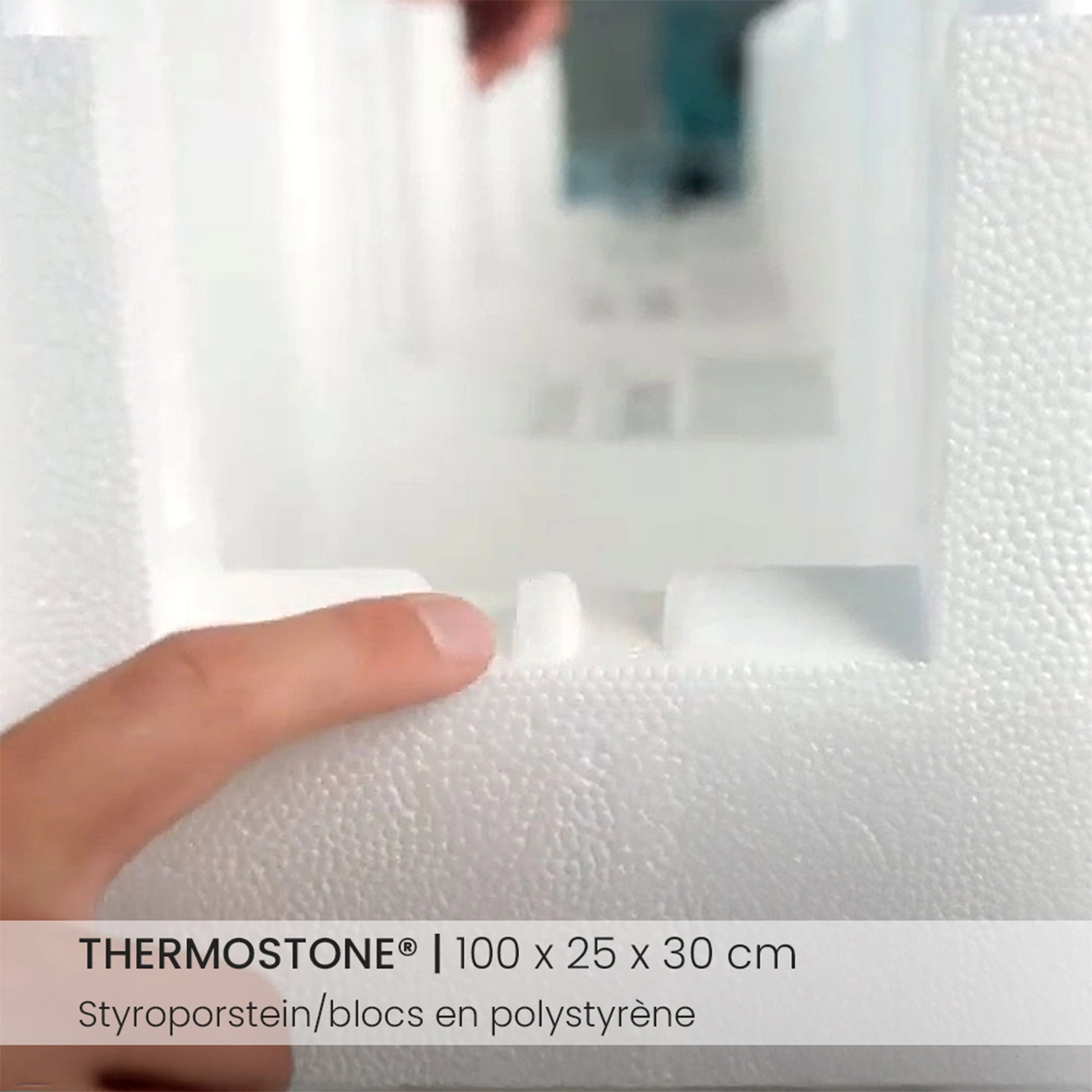 Thermostone Pierre en polystyrène expansé pour piscines en polystyrène expansé by Apoolco Barre d'armature auxiliaire